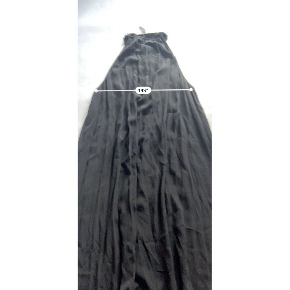 Raquel Allegra High Neck Midi Dress in Black - Picture 5 of 5